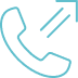 Icône de combiné téléphonique avec deux flèches ascendantes, indiquant un appel sortant ou un transfert d'appel.